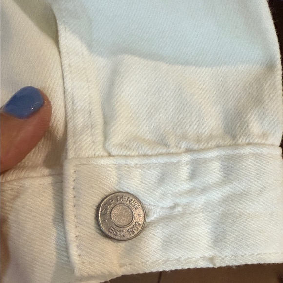 NWT GAP Off white Icon Women's Denim Jacket - Picture 5 of 12